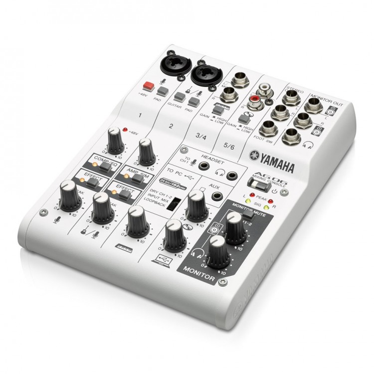 Yamaha AG06 Multipurpose 6-channel Mixer with USB Audio Interface